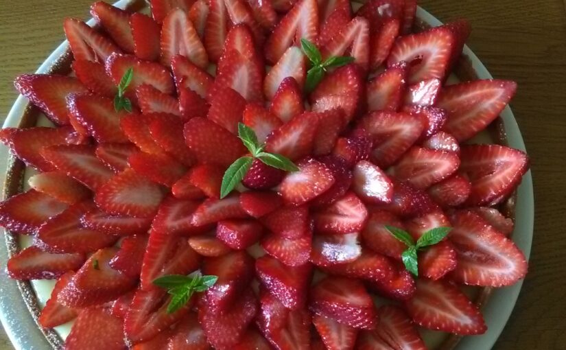 TARTE FRAISE VERVEINE