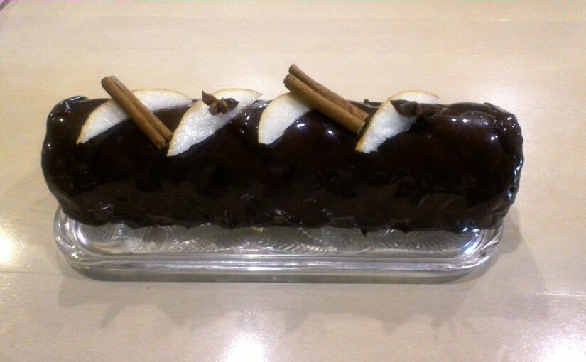 Bûche poire chocolat